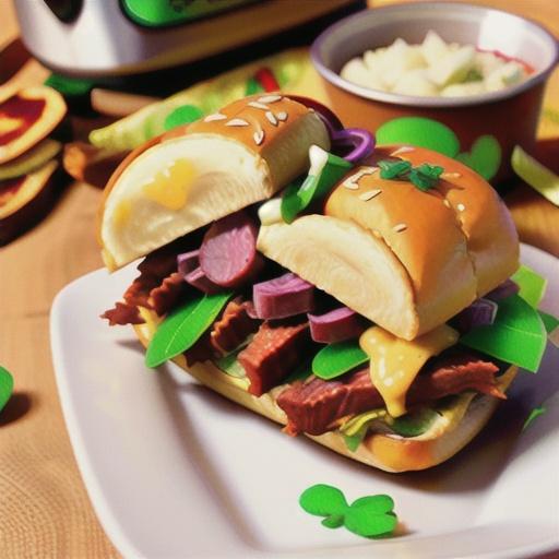 Slow Cooker Corned Beef Reuben Sandwiches