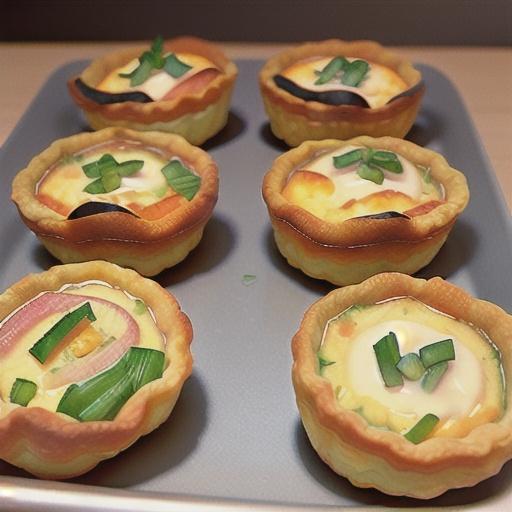Ham and Cheddar Mini Quiche