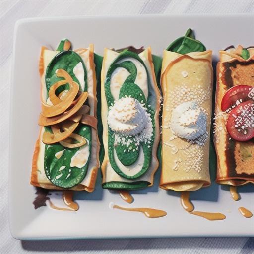 Spinach & ricotta crepes