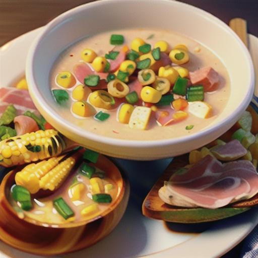 Quick and Easy Chicken and Ham Corn Chowder