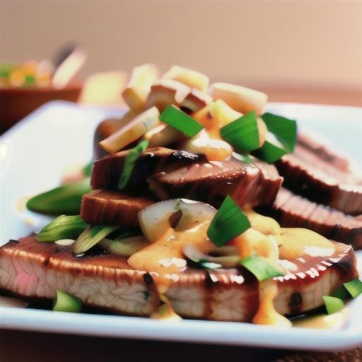 Flank Steak with Mushroom Sauce