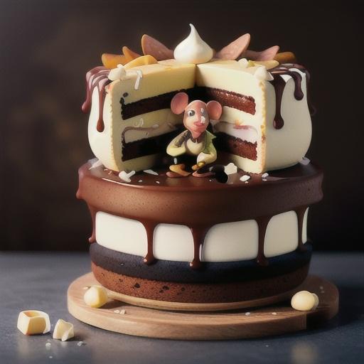 Choc-orange cake with burnt white chocolate ganache