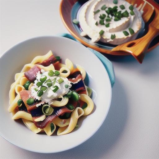 Quick pancetta and ricotta pasta