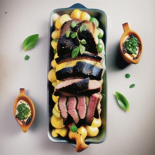 Mustard and herb crusted beef