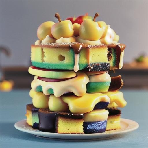 Apple and custard cake recipe