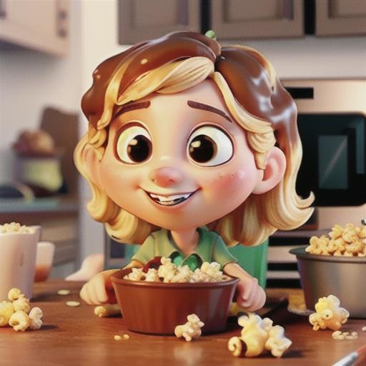 Microwave Caramel Popcorn