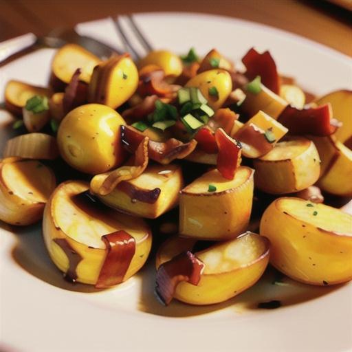 Homefried Potatoes with Garlic and Bacon