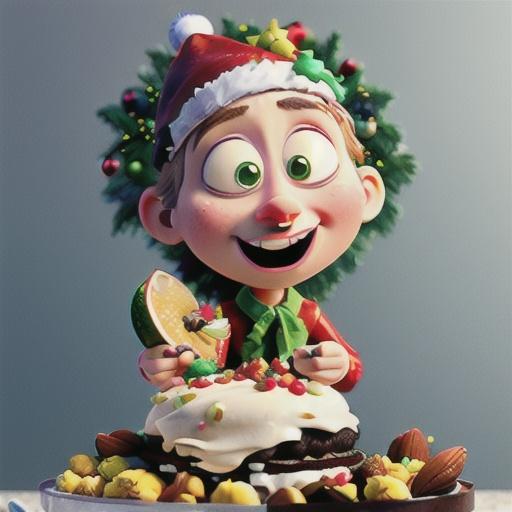 Individual fruit and nut cakes