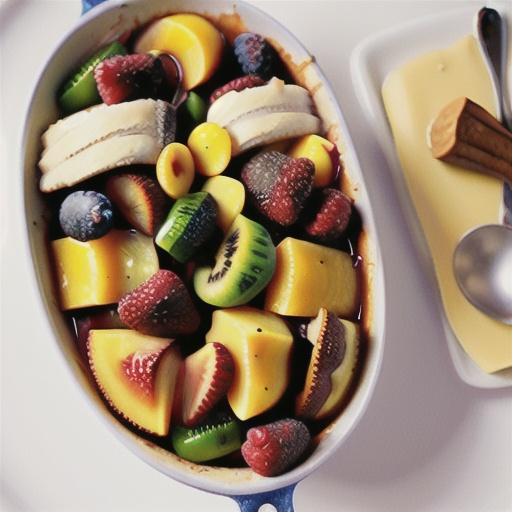 Vanilla fruit cobbler