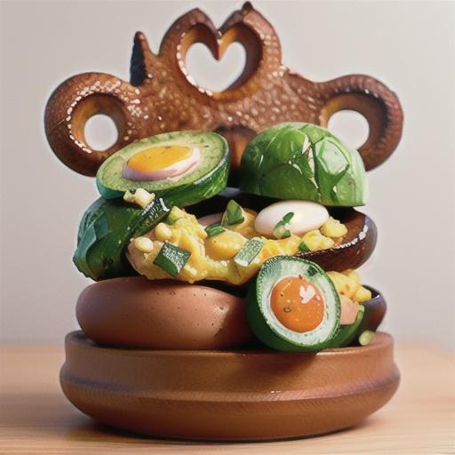 Baked avocado eggs