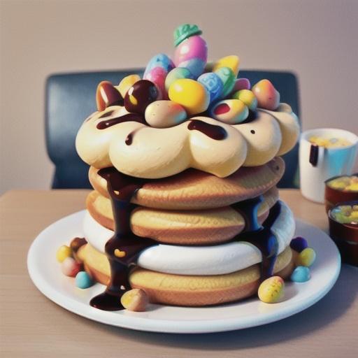 Chewy pavlova with caramel and Nutella fudge sauce