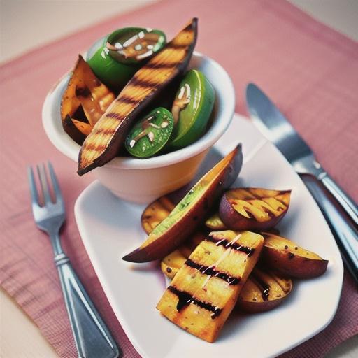 Spicy Grilled Sweet Potato Wedges