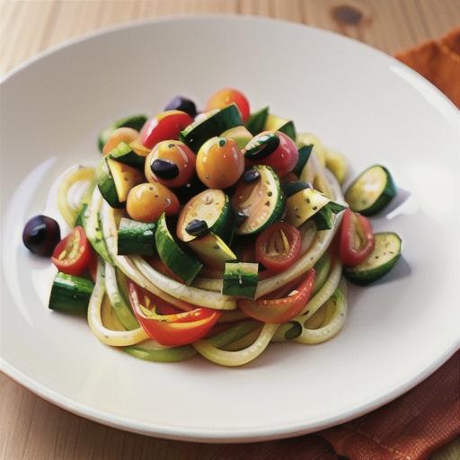 Raw pasta puttanesca