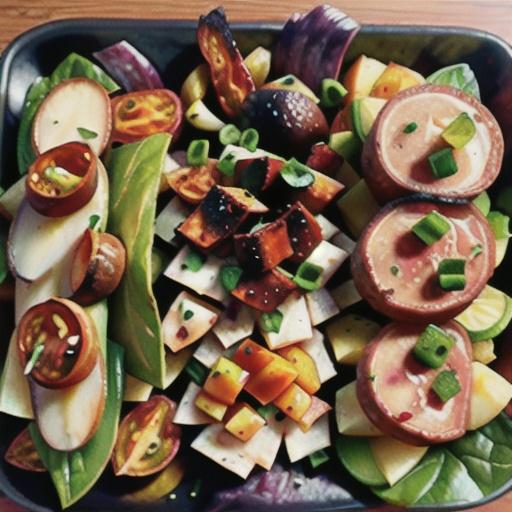 Smashed Potato and Chorizo Sheet Pan Salad