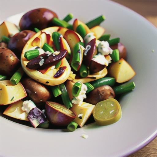 Warm Green Bean and Potato Salad with Goat Cheese