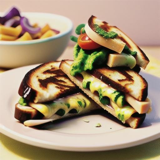 Pesto Grilled Cheese Sandwich