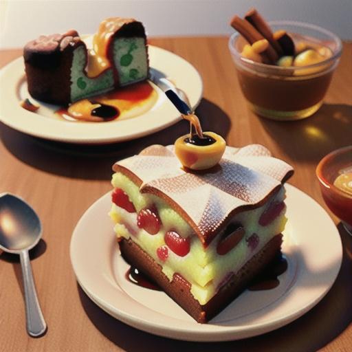 Apple Pudding Cake with Cinnamon-Butter Sauce