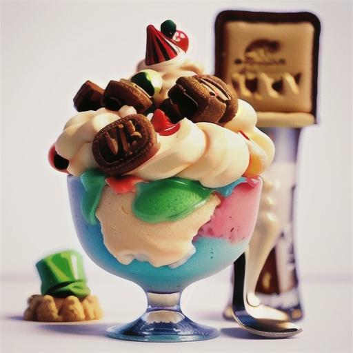 Malt 'O' Milk ice-cream sundae