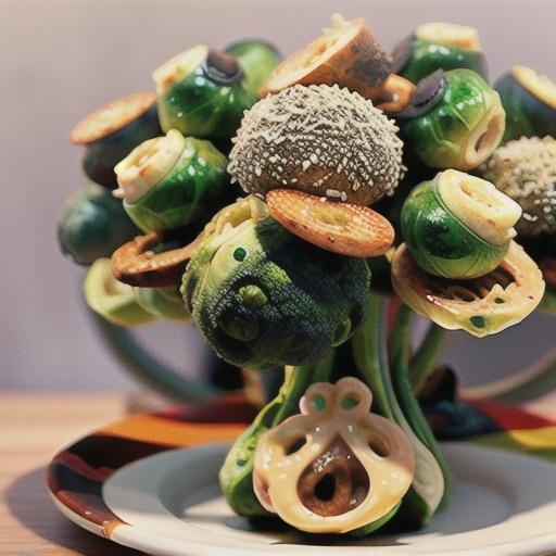 Cacio e Pepe Brussels Sprouts Stalk