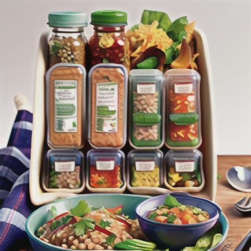 Curried chicken, lentils and rice