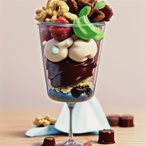 Chocolate-Raspberry Frozen Yogurt Parfaits