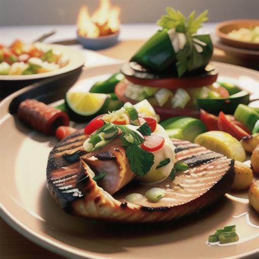 Foil Barbecued Trout with Wine