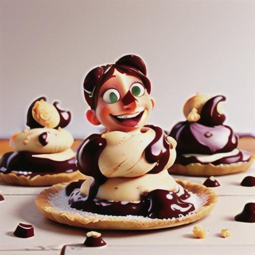 Gluten-free choc-hazelnut meringue dessert slice