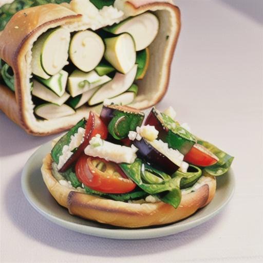 Spinach and feta pull-apart