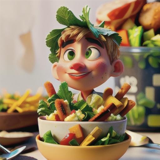 Mixed Greens with Fried Cheese