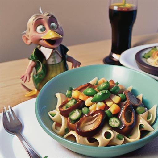 Braised duck tagliatelle