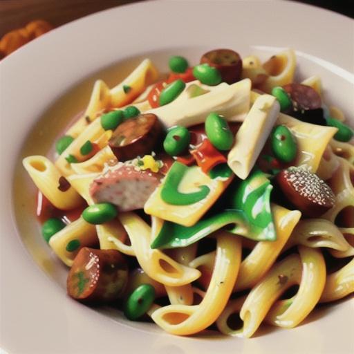 Pasta with Italian Sausage and Pumpkin Sauce