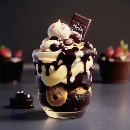 Wicked chocolate berry sundae