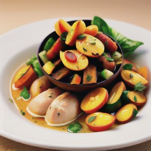 Chicken and apricot tajine