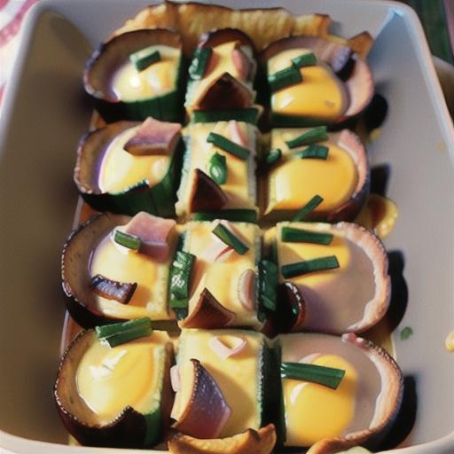 Ham and Mushroom Egg Casserole