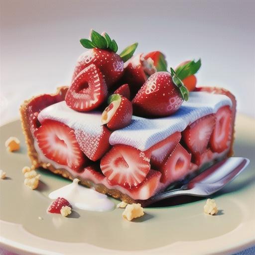 Frosty Strawberry Squares