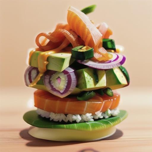 Smoked Salmon-Avocado Sushi Salad