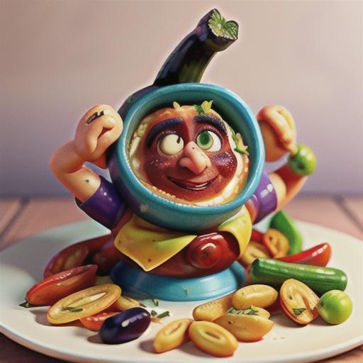 Spiced aubergine dip