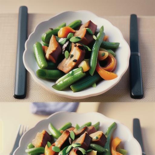 Twice-cooked green bean and pork stir-fry