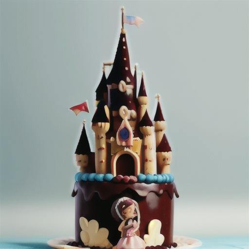 Chocolate Princess Castle Cake