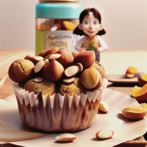 Apricot, honey and almond muffins