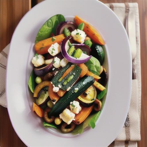 Warm beef, roasted carrot and walnut salad