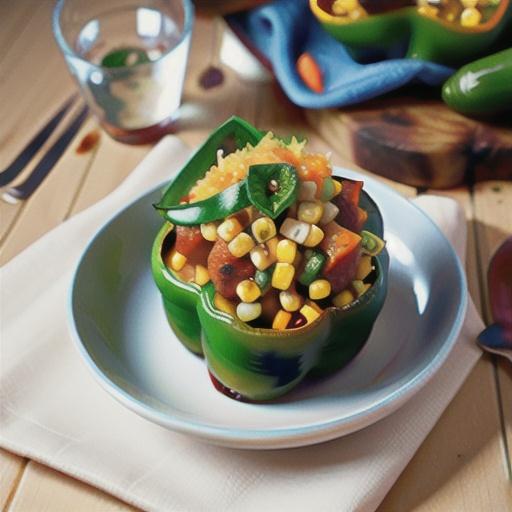 Spanish Rice Stuffed Bell Peppers