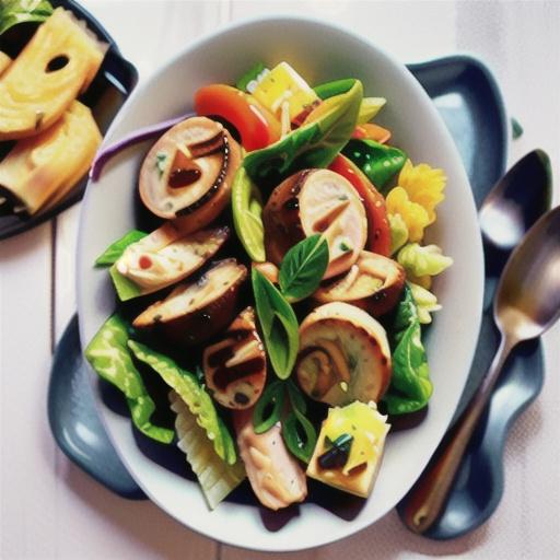 Chicken Caesar salad with a twist