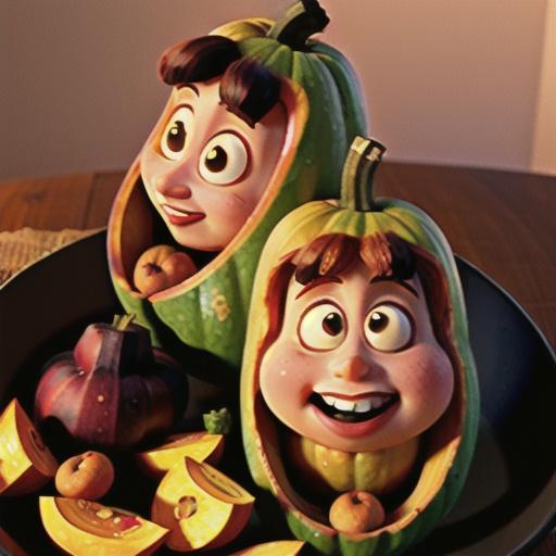 Buttercup Squash with Apples (Cooking for 2)