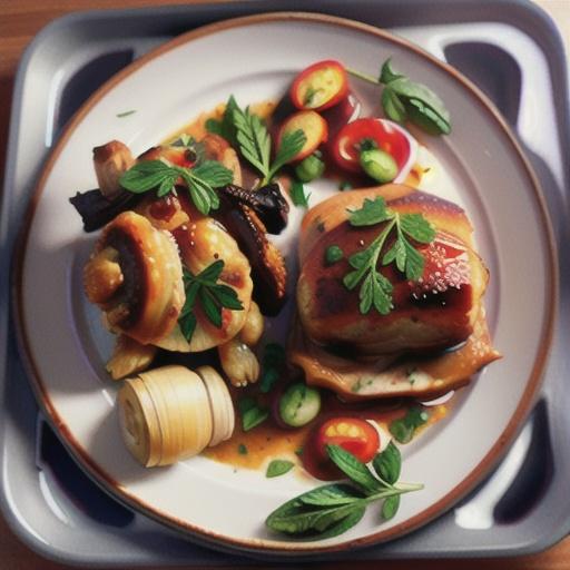 Braised, Stuffed Pork Shoulder