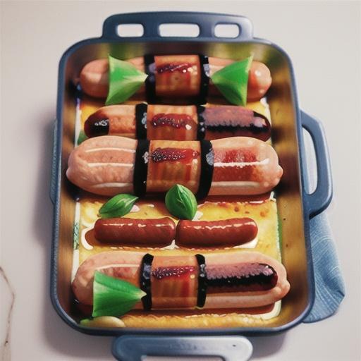 Pork sausage and ratatouille bake