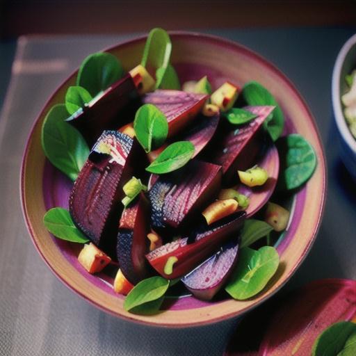 Roasted beetroot, red onion & watercress salad