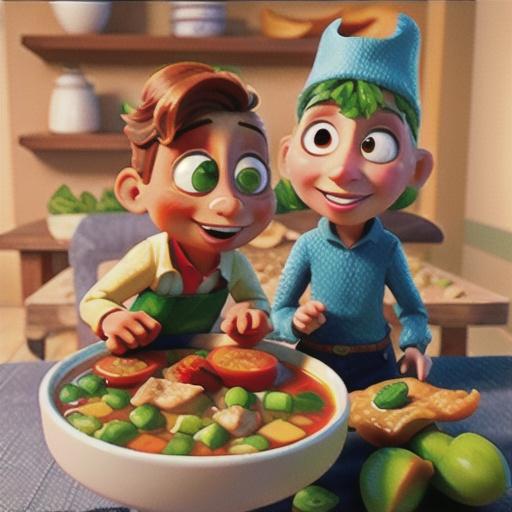 Chicken and lentil soup