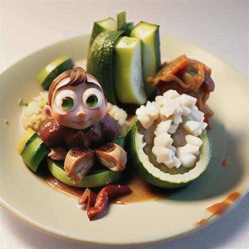 Cucumber and coconut sambal with spiced lamb cutlets