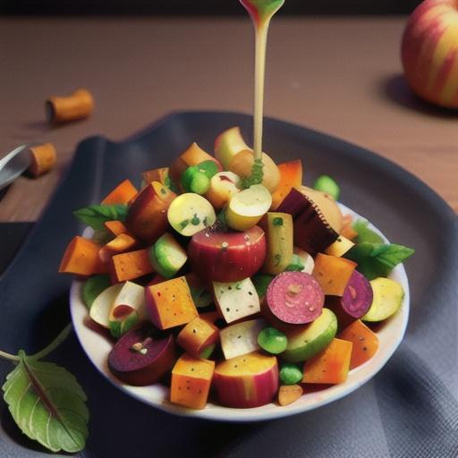 Cider Vinaigrette Roasted Root Vegetables